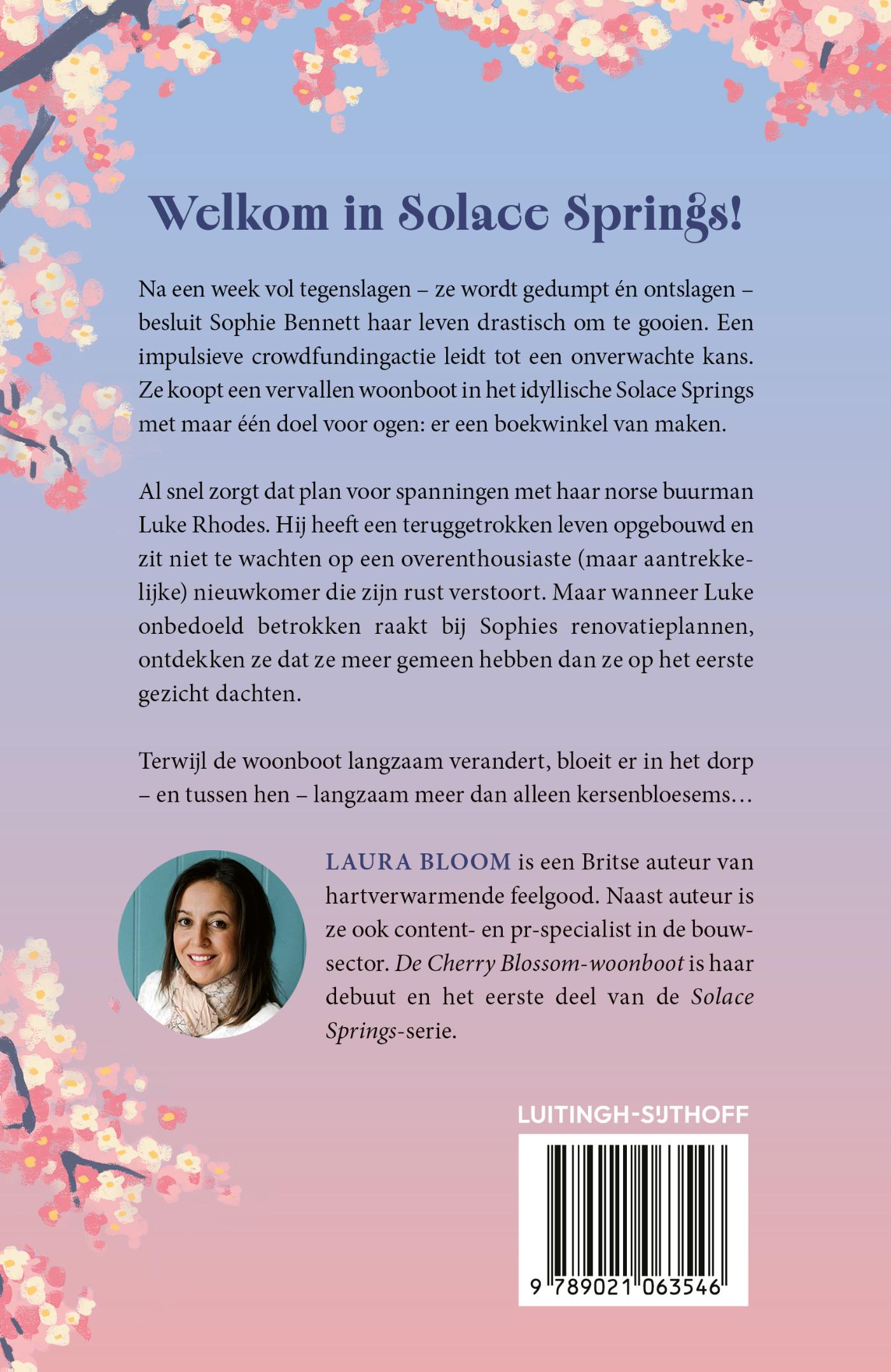 Achterkant van De Cherry Blossom Woonboot
