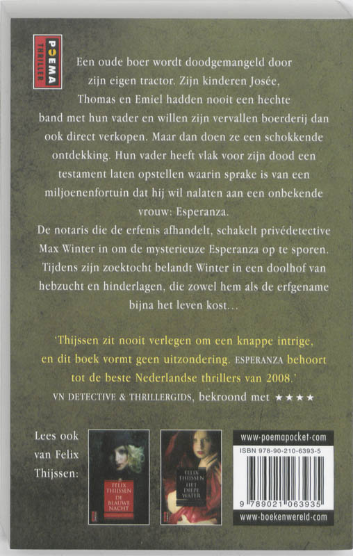 Achterkant van Esperanza