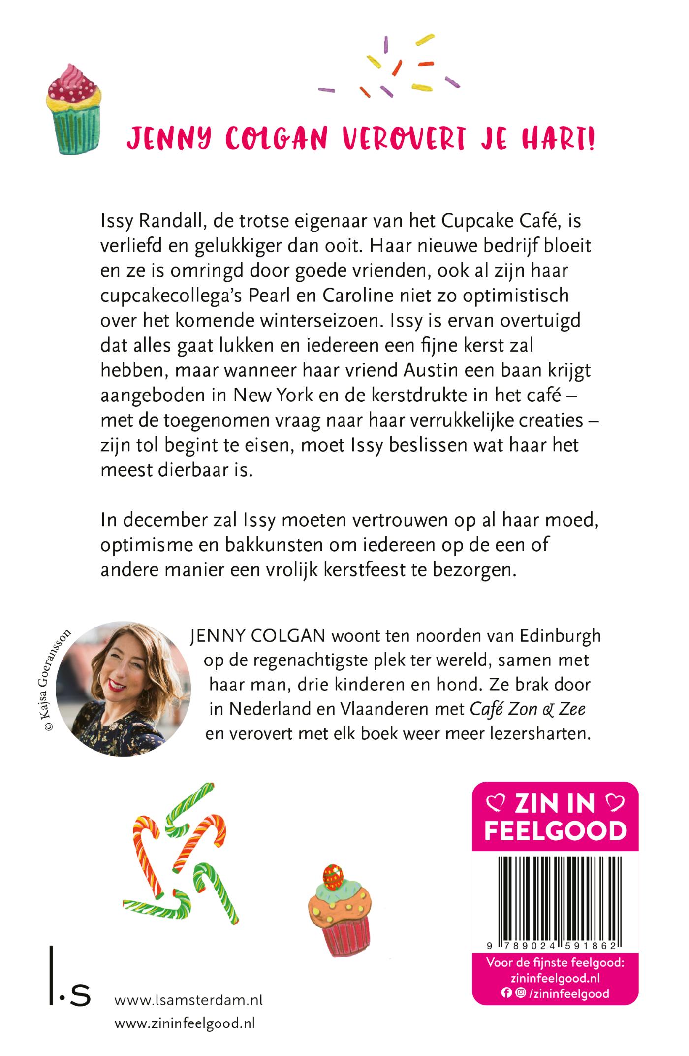 Achterkant van Kerstmis in het Cupcake Café