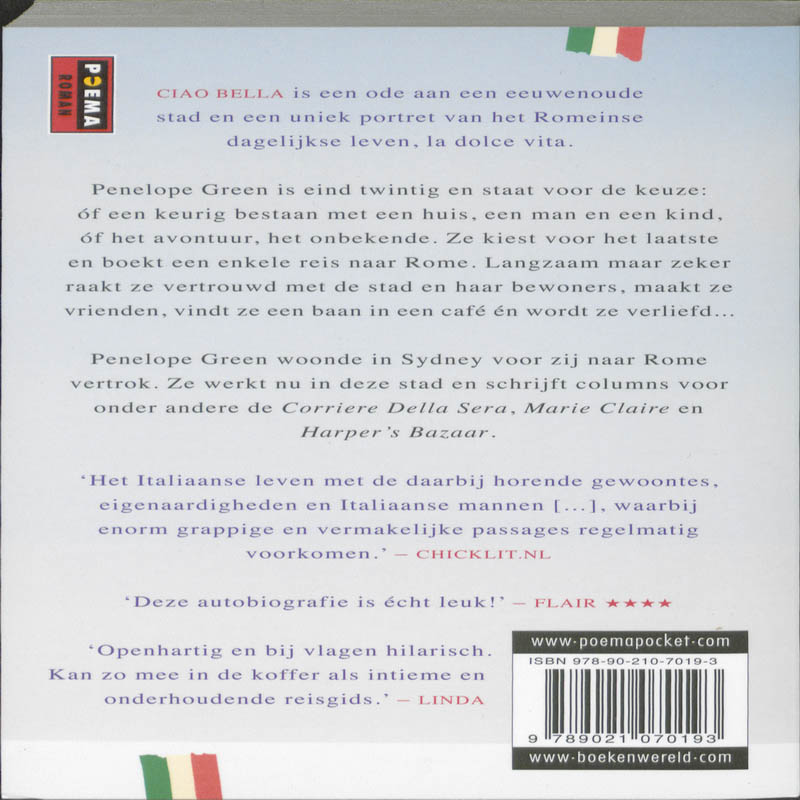 Achterkant van Ciao Bella