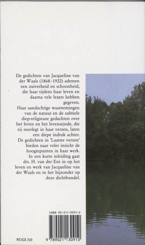 Achterkant van Laatste verzen