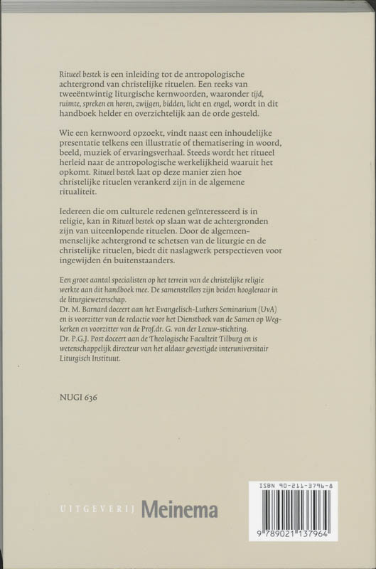 Achterkant van Ritueel bestek