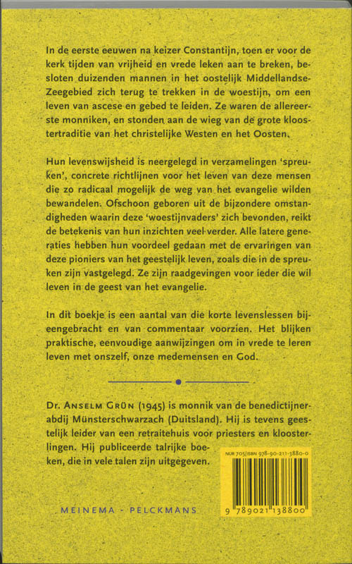 Achterkant van Bidden met de woestijnvaders