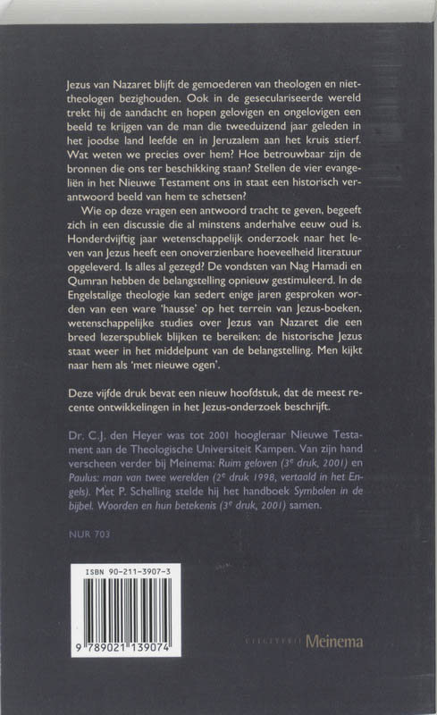 Achterkant van Opnieuw : wie is Jezus?