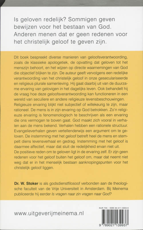 Achterkant van Is geloven redelijk?