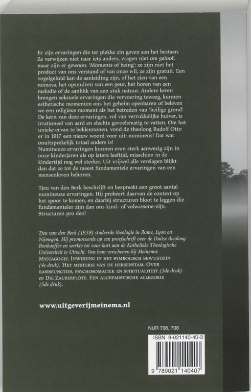 Achterkant van Het numineuze