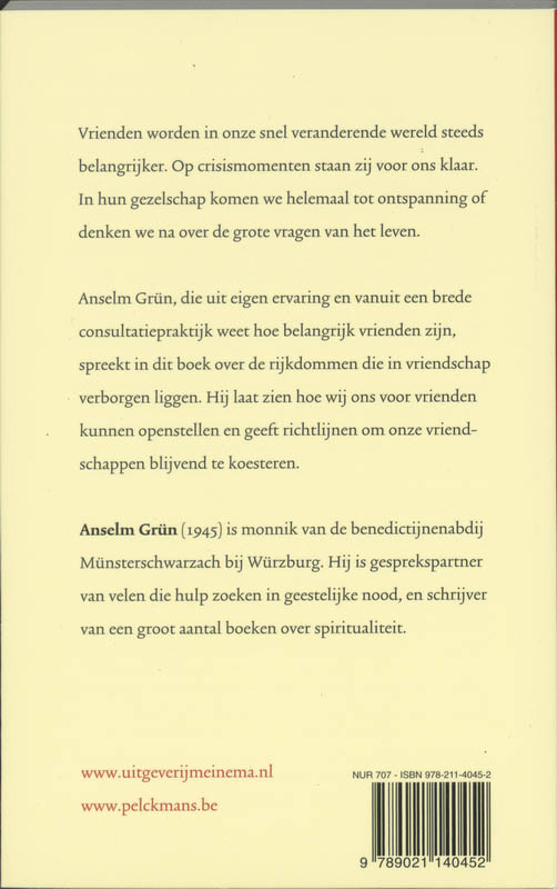 Achterkant van Vrienden
