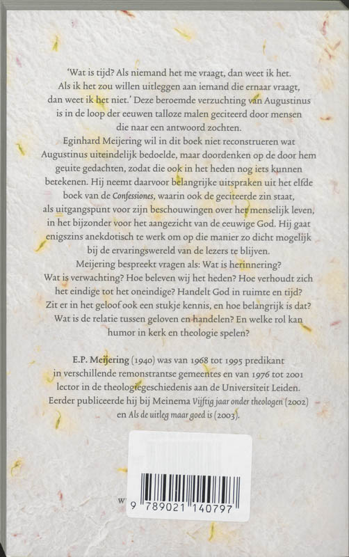 Achterkant van Mijn tijd is mijn leven