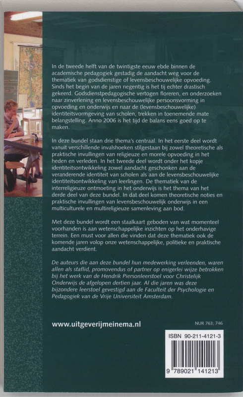 Achterkant van Levensbeschouwelijk leren samenleven