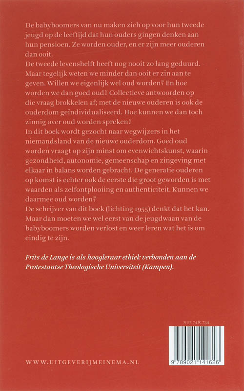 Achterkant van De mythe van het voltooide leven