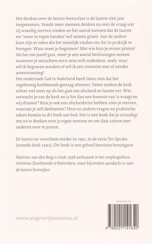 Achterkant van De laatste eer