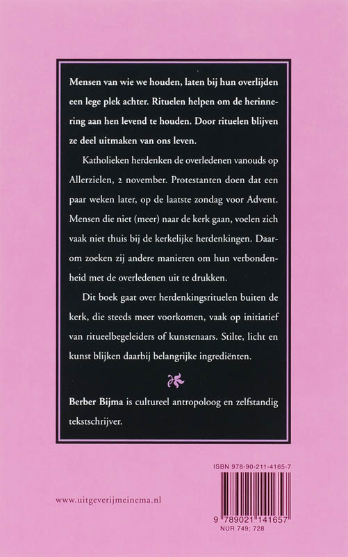 Achterkant van Herinnering aan alle zielen