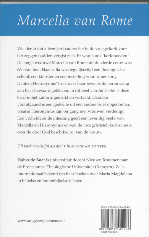 Achterkant van Marcella van Rome