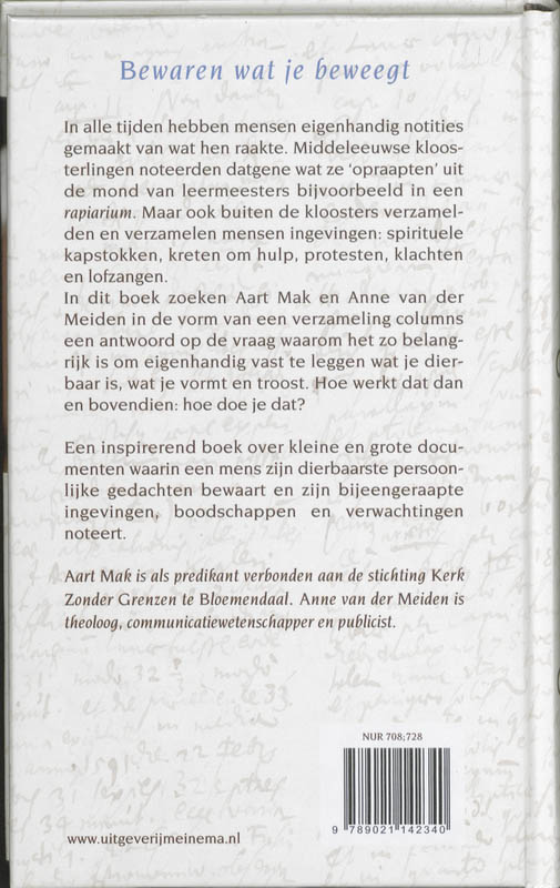 Achterkant van Eigenhandig
