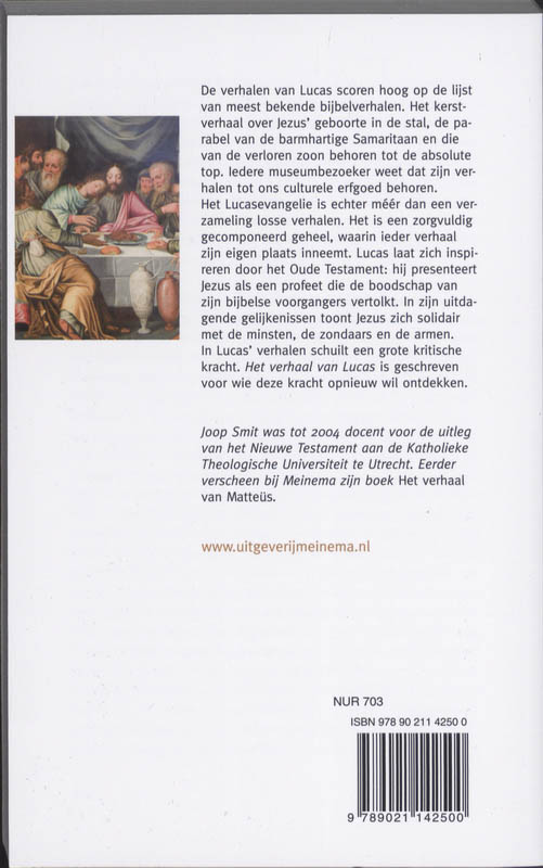 Achterkant van Het verhaal van Lucas