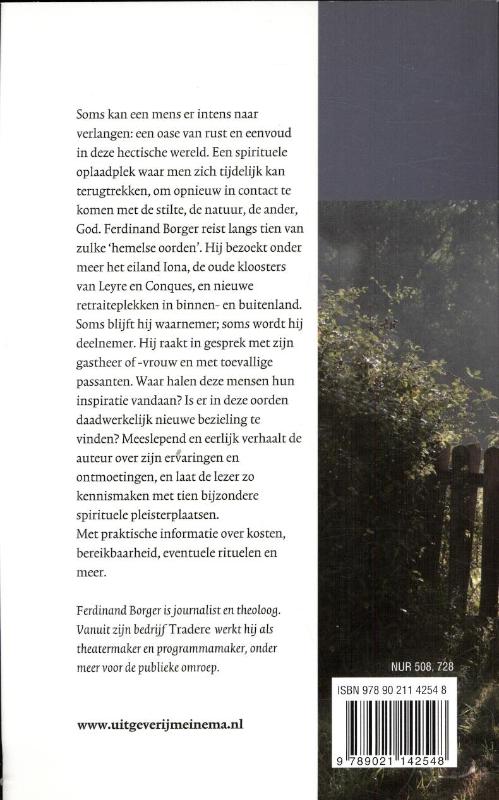 Achterkant van Hemelse oorden