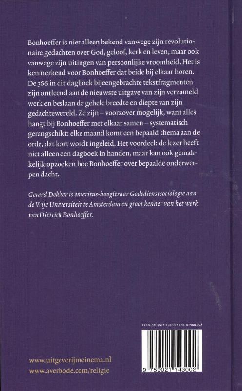 Achterkant van Een thematisch dagboek