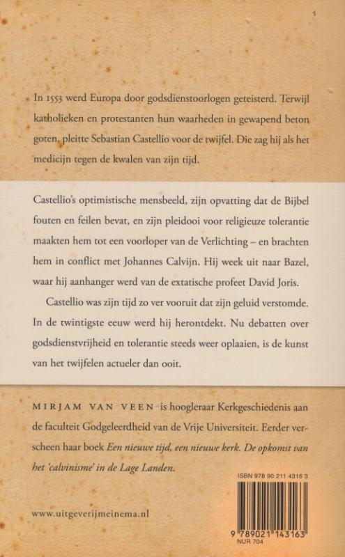 Achterkant van De kunst van het twijfelen