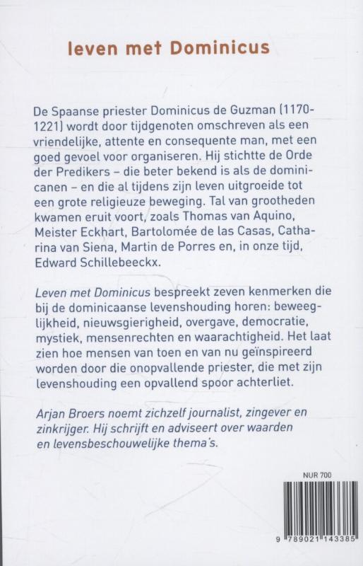 Achterkant van Leven met Dominicus