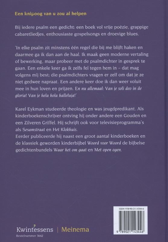 Achterkant van Een knipoog van u zou al helpen