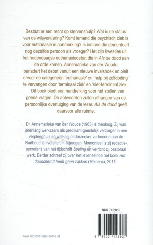 Achterkant van Als de dood