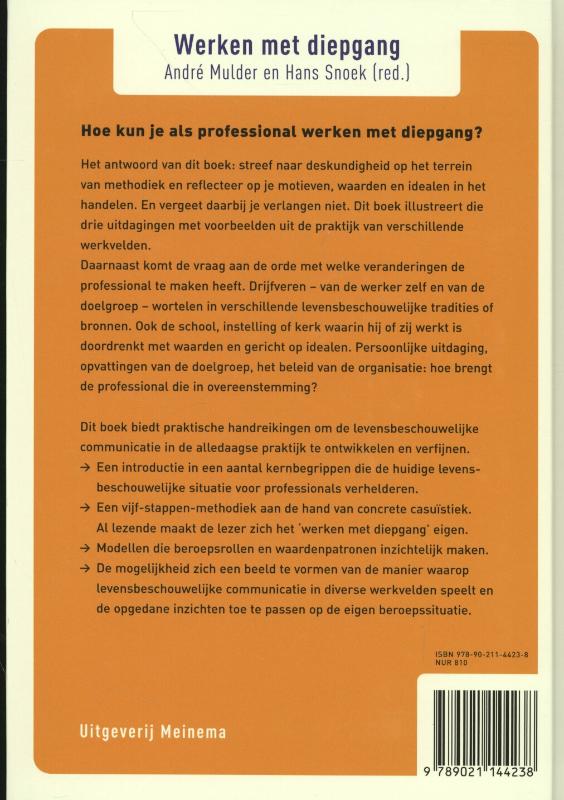 Achterkant van Werken met diepgang