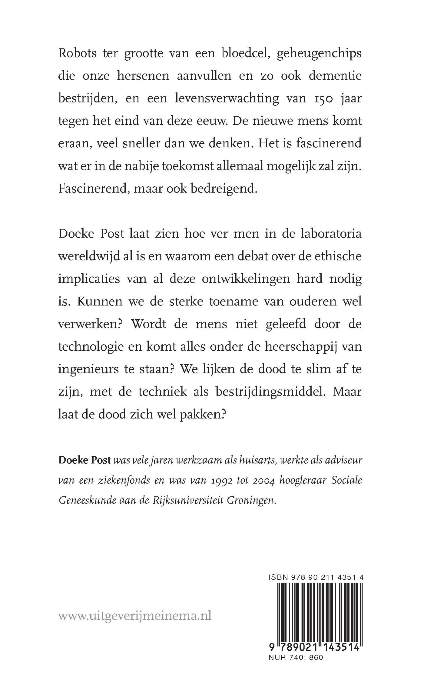Achterkant van De dood te slim af