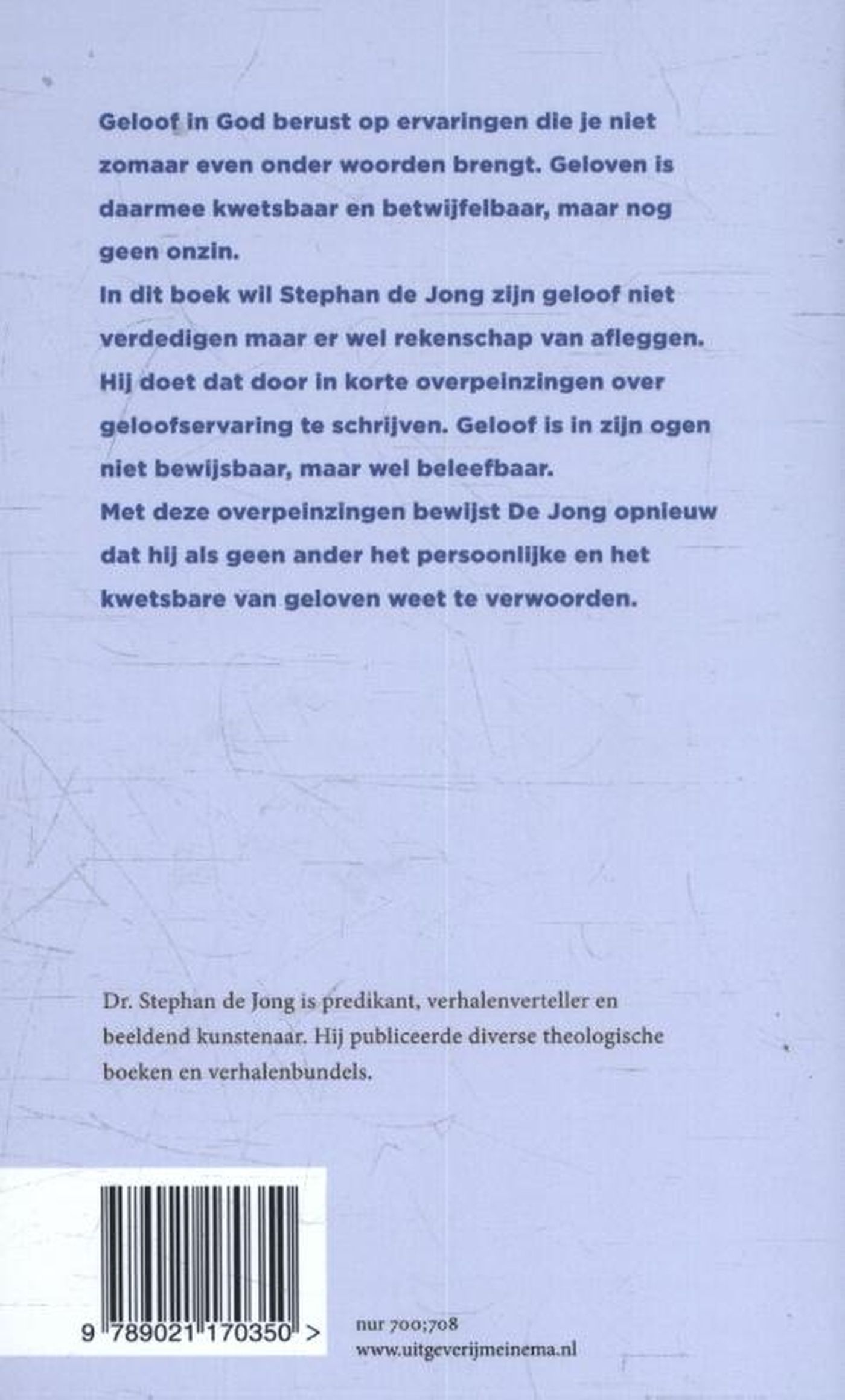 Achterkant van Bent u dat, God?