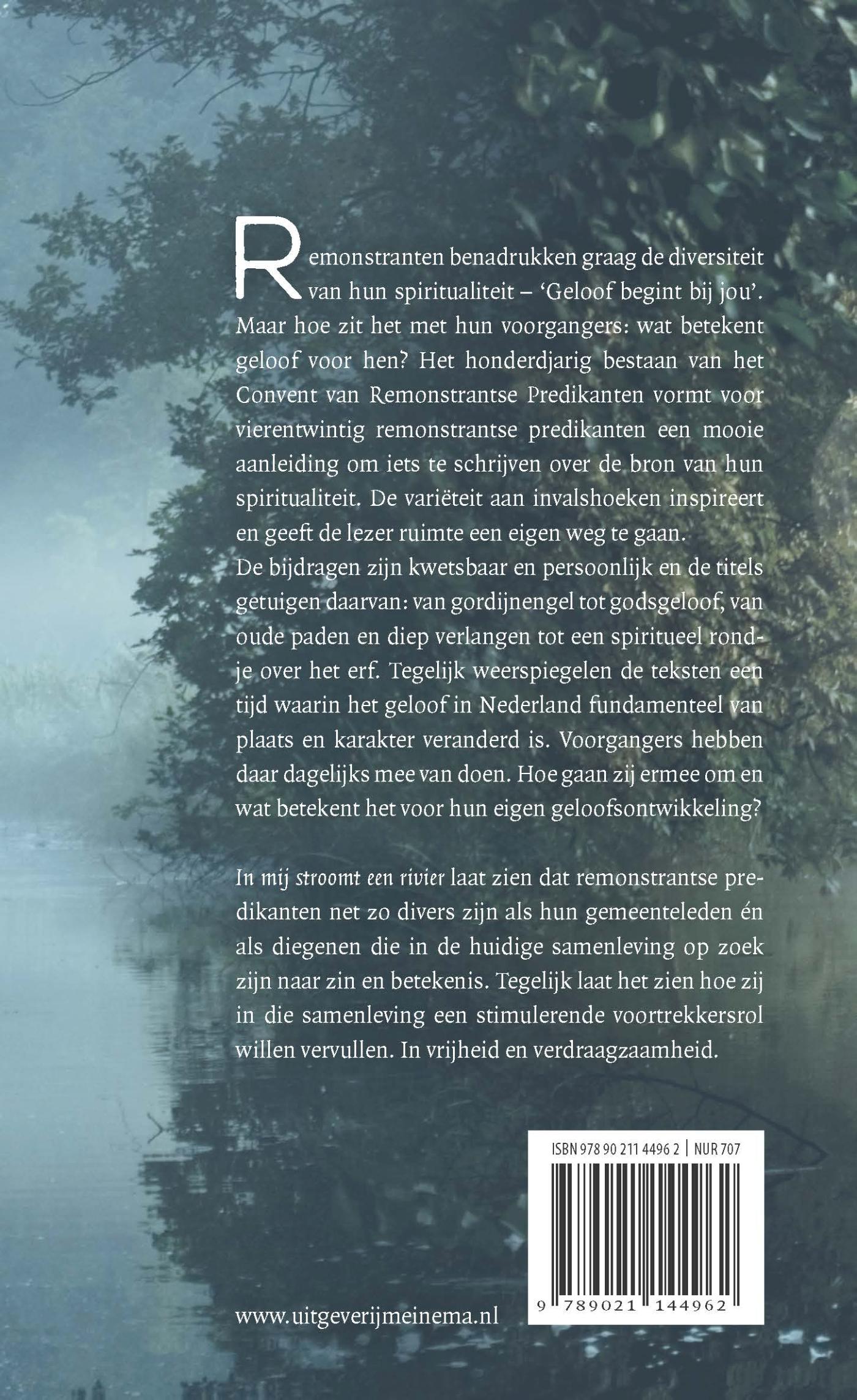 Achterkant van In mij stroomt een rivier