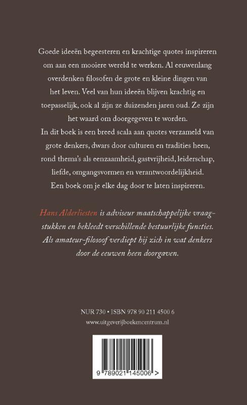 Achterkant van Grote denkers over grote dingen
