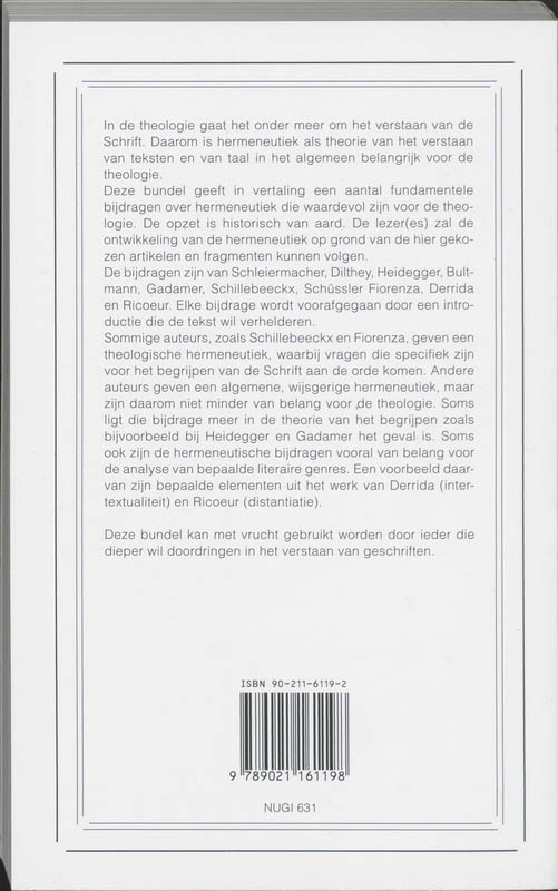 Achterkant van De Schriften verstaan