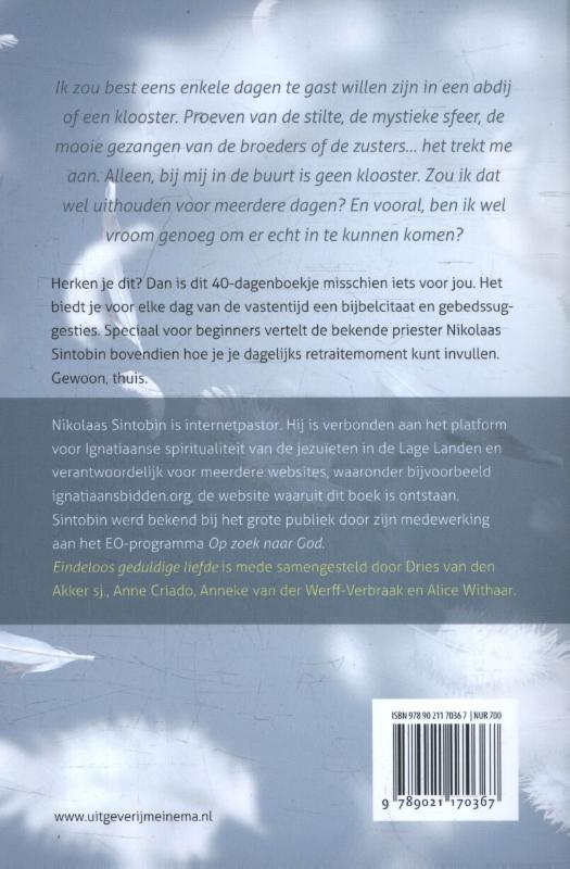 Achterkant van Eindeloos geduldige liefde