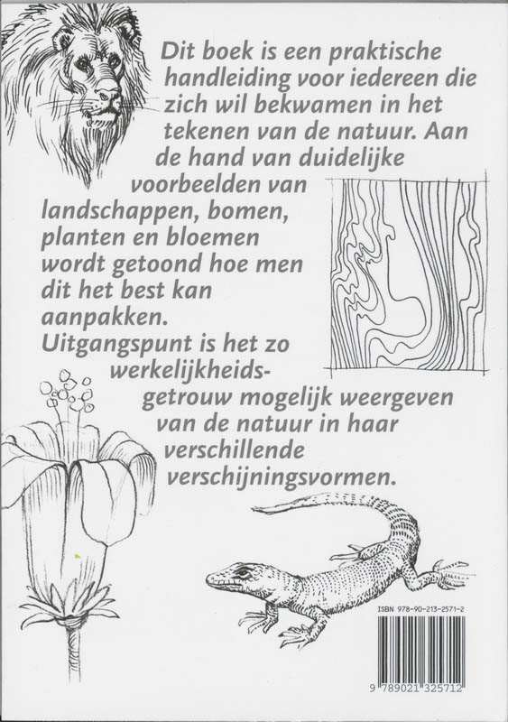 Achterkant van Hoe teken ik de natuur