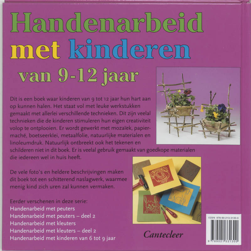 Achterkant van Handenarbeid met kinderen van 9-12 jaar