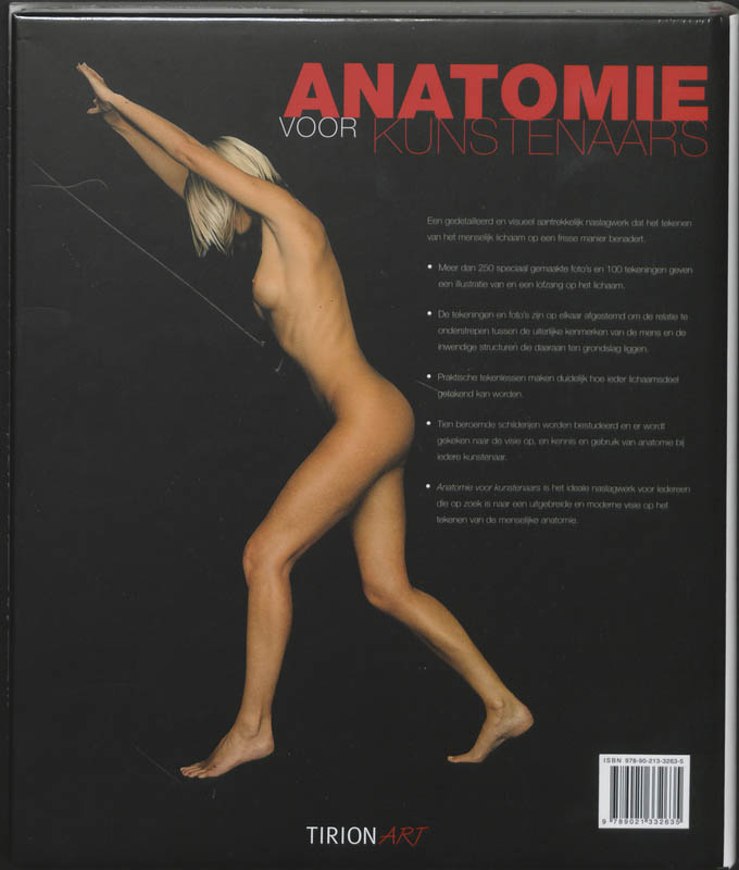 Achterkant van Anatomie voor kunstenaars