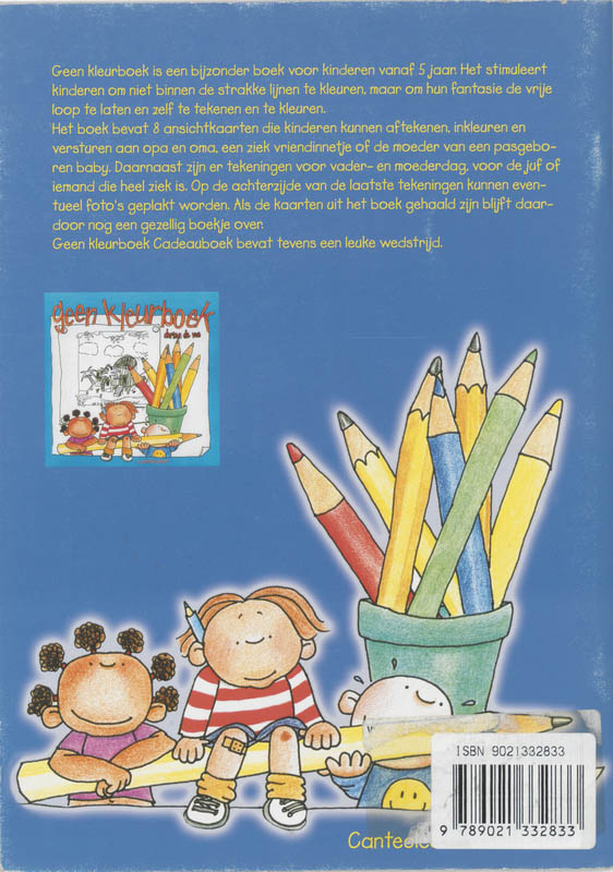 Achterkant van Geen kleurboek