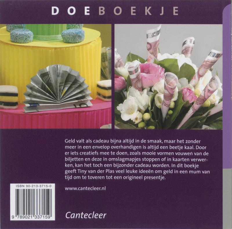 Achterkant van Geld als cadeautje