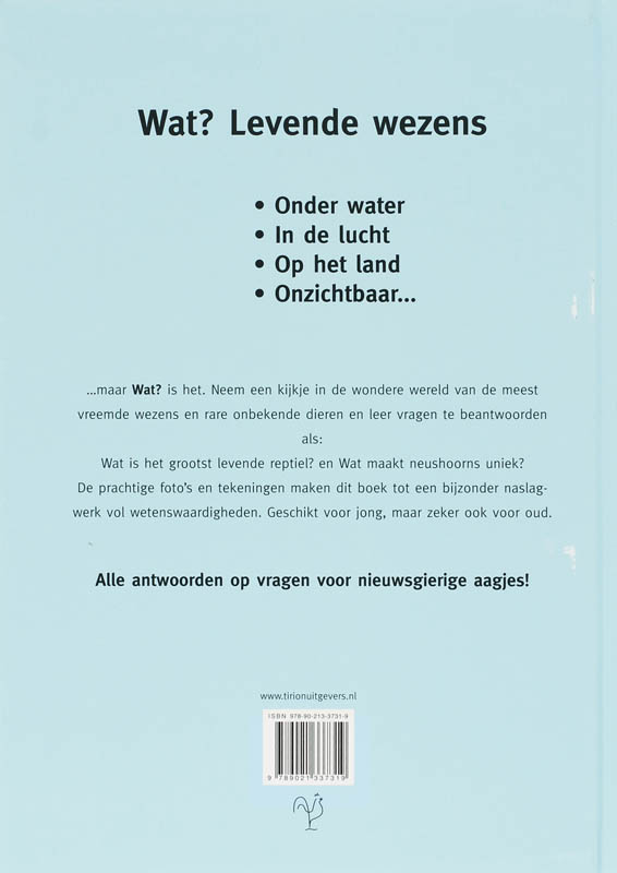 Achterkant van Wat? Levende wezens