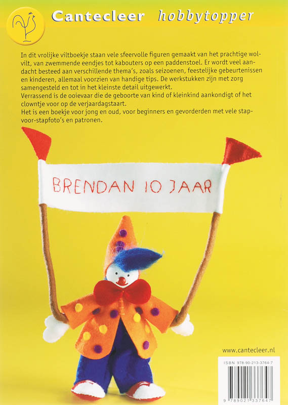 Achterkant van Vrolijke viltvriendjes