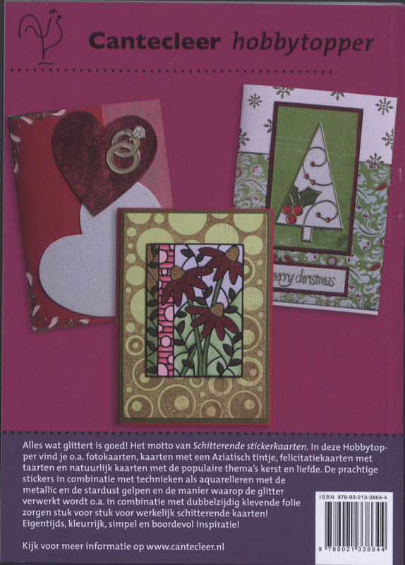 Achterkant van Schitterende stickerkaarten