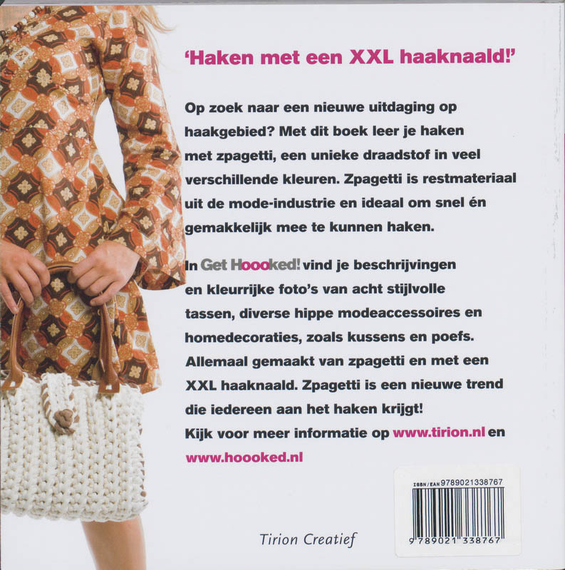Achterkant van Get Hoooked! Haken met zpagetti