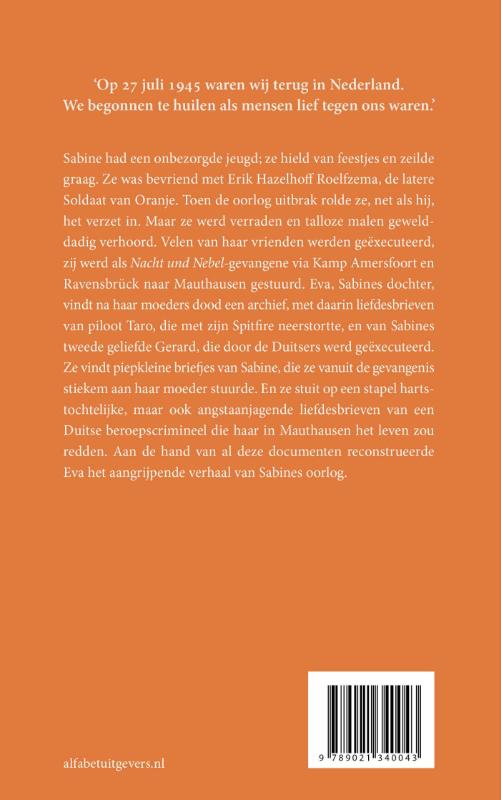 Achterkant van Sabines oorlog