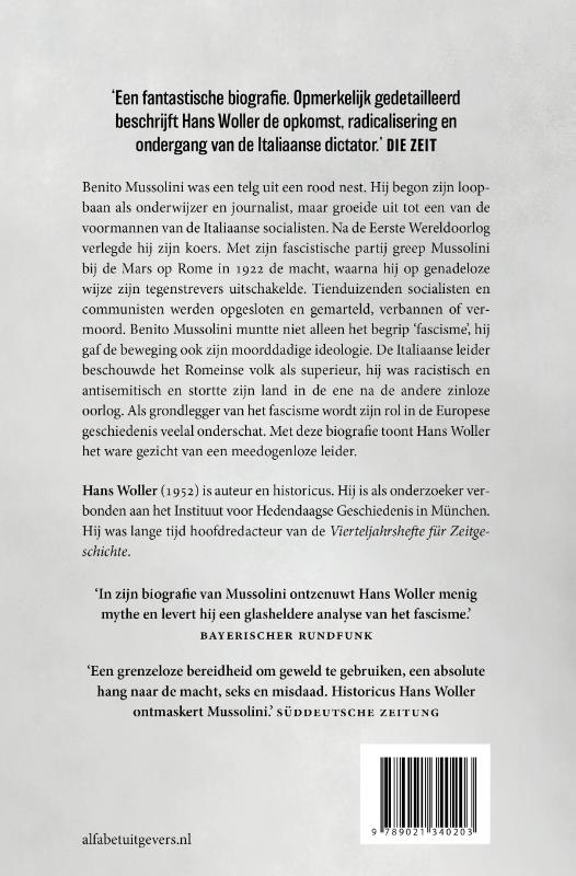 Achterkant van Mussolini