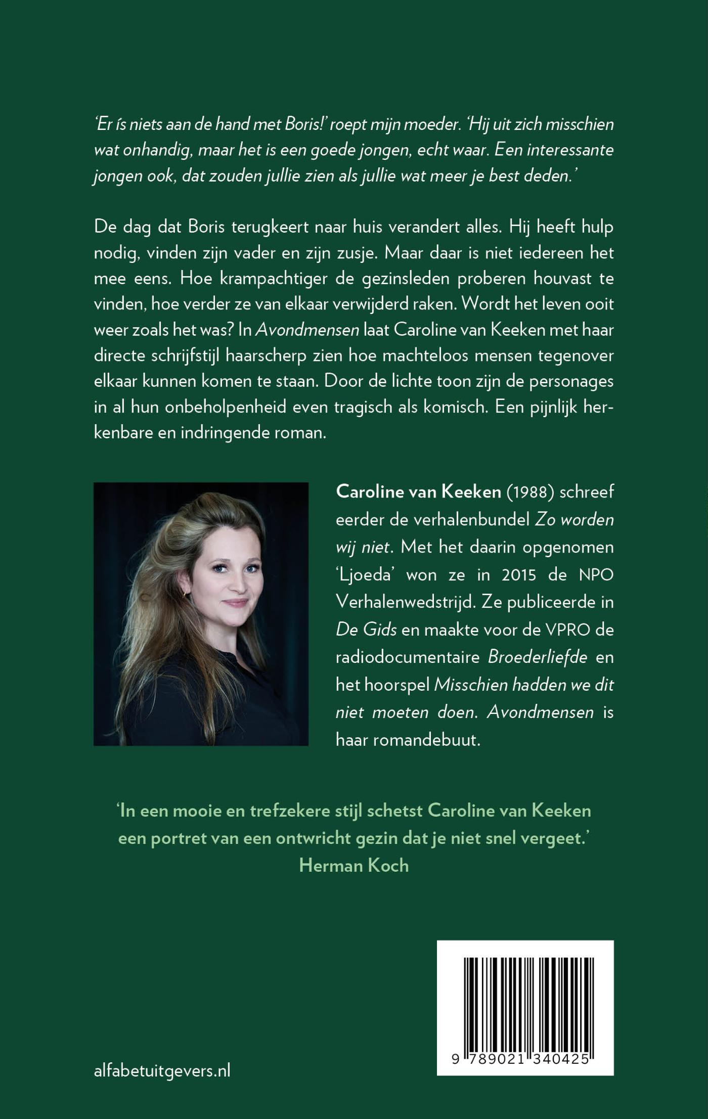 Achterkant van Avondmensen
