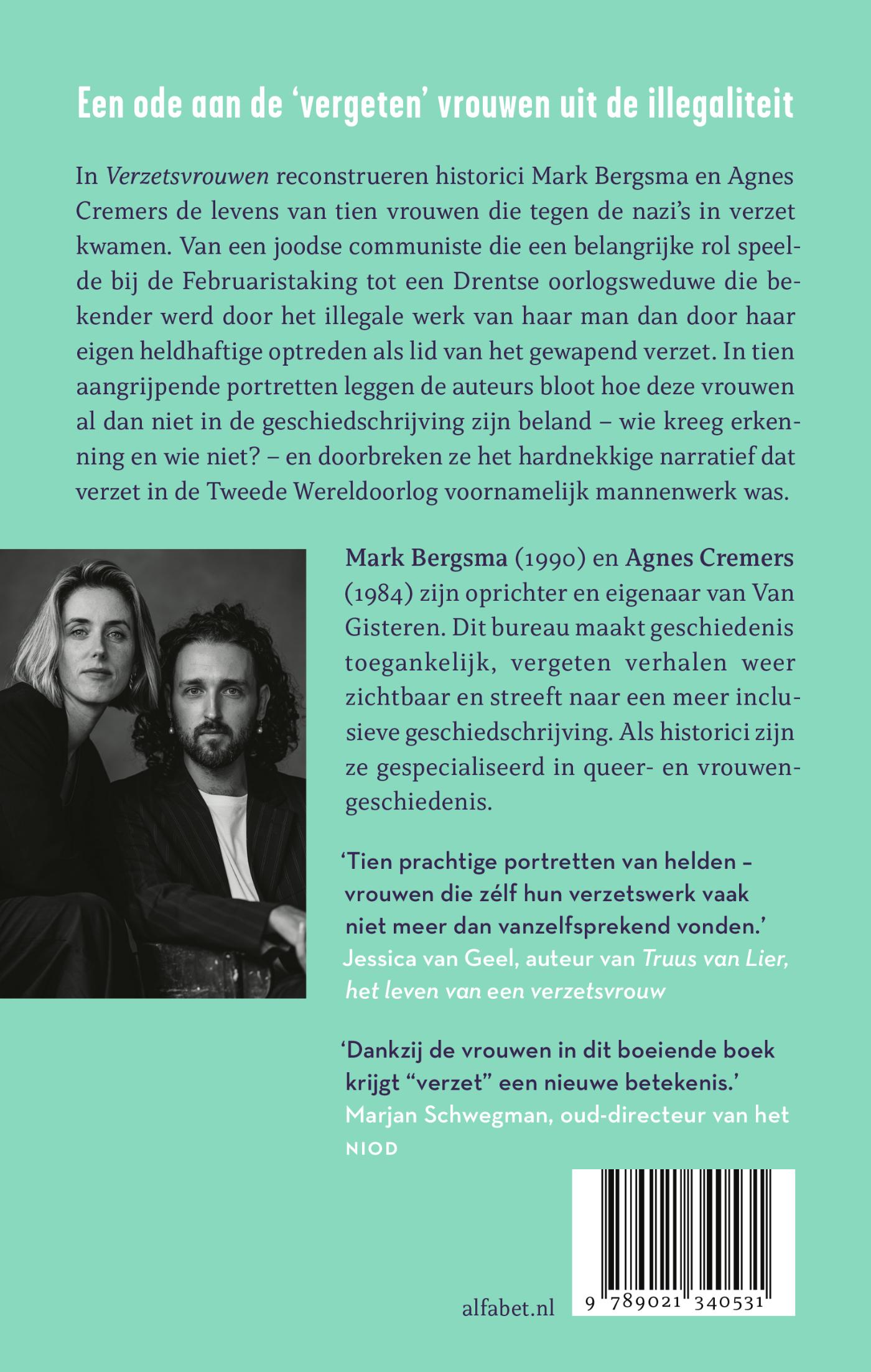 Achterkant van Verzetsvrouwen