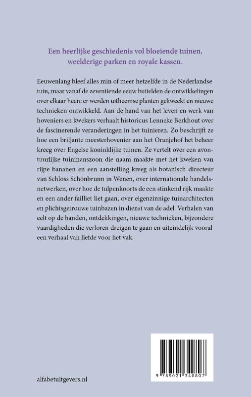 Achterkant van Hoveniers en tuinbazen