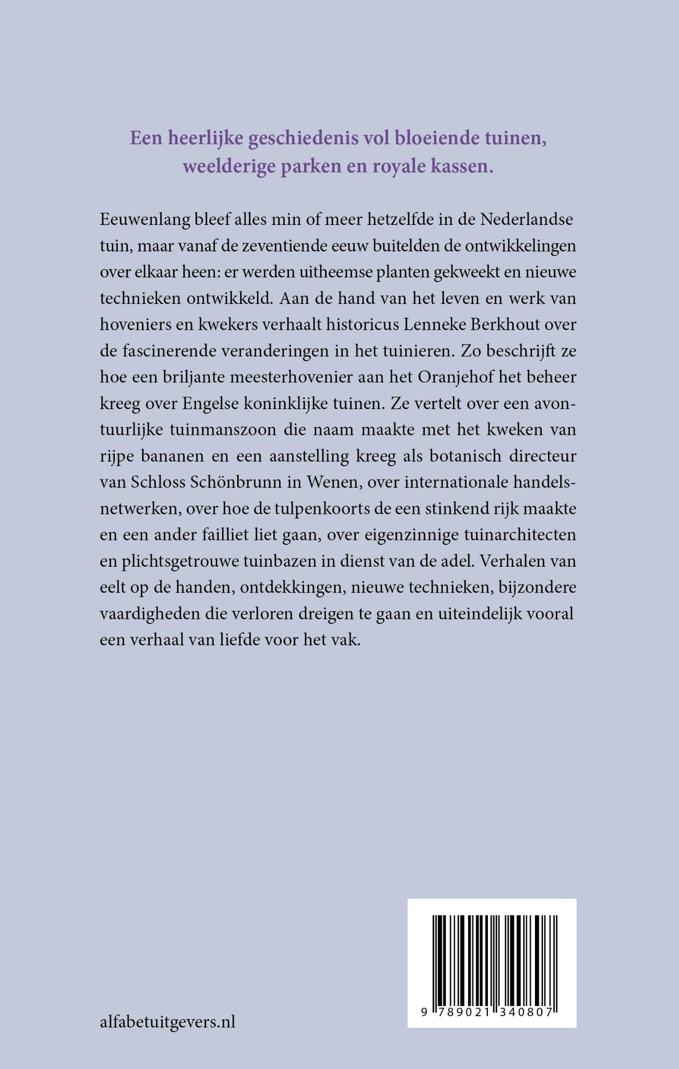 Achterkant van Hoveniers en tuinbazen