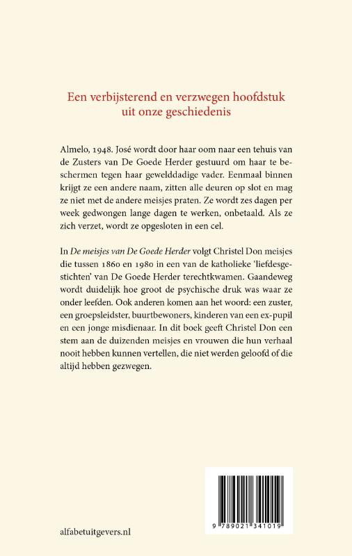 Achterkant van De meisjes van De Goede Herder