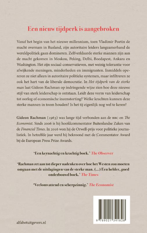 Achterkant van Het tijdperk van de sterke man