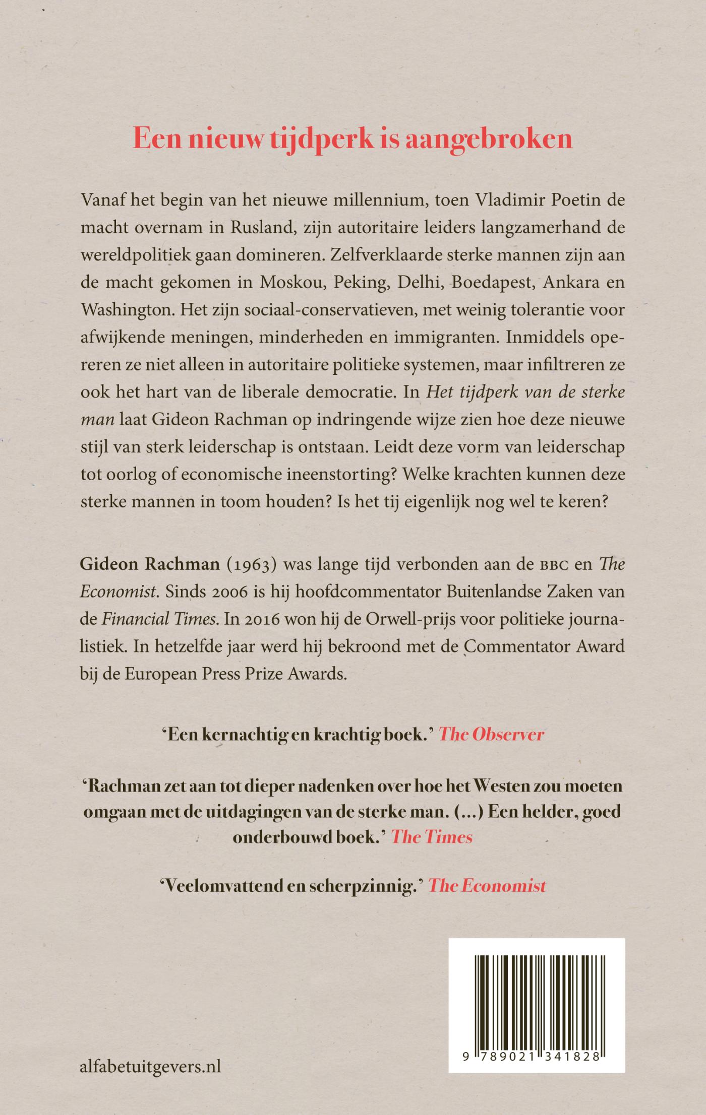 Achterkant van Het tijdperk van de sterke man
